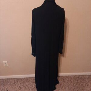 Black Sleeveless Dress with Matching Long Sleeve Jacket – Suit Look